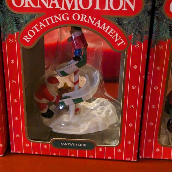 Vintage 80s Noma Collectable Ornamotion Merry Christmas Ornaments - Picture 4 of 8